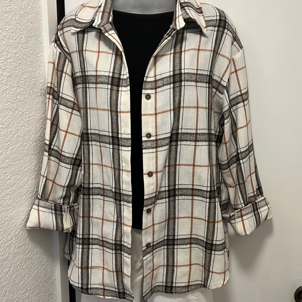 Plaid button down shirts